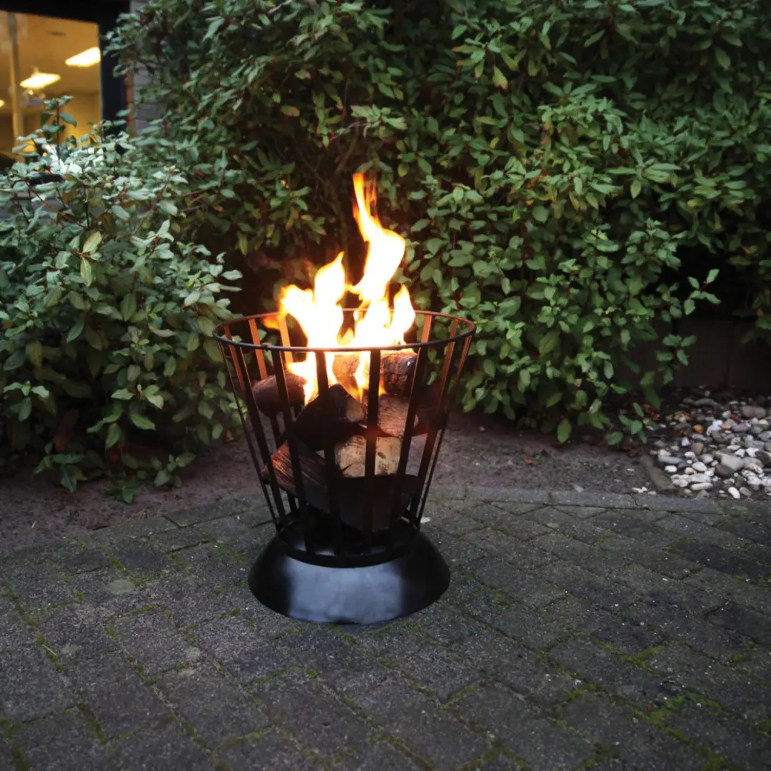 Esschert Design Vuurschaal/Korf 47cm - Omkeerbaar - Zwart