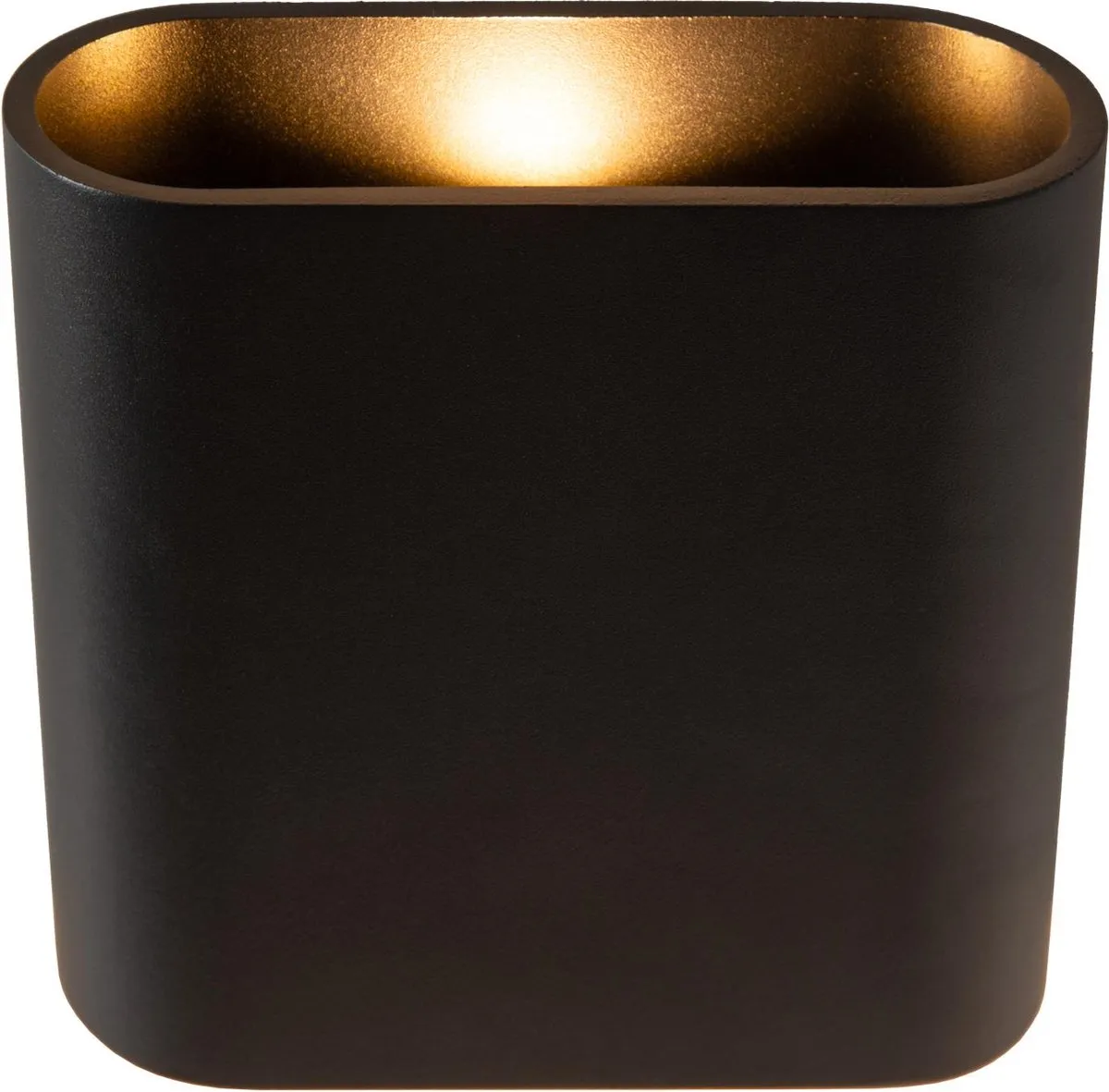 Lucide Atila Wandlamp LED 2x5W 2700K - IP54 Zwart