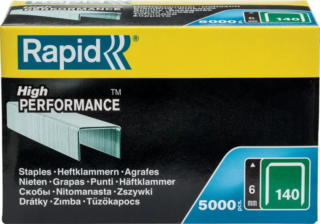 Rapid Nr. 140 Vlakdraadnieten 6mm - 5000 Stuks