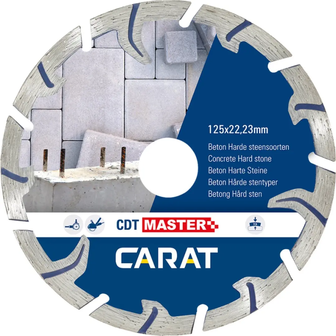 Carat CDT MASTER Turbo Diamantschijf 125x22,23mm CDTM125300