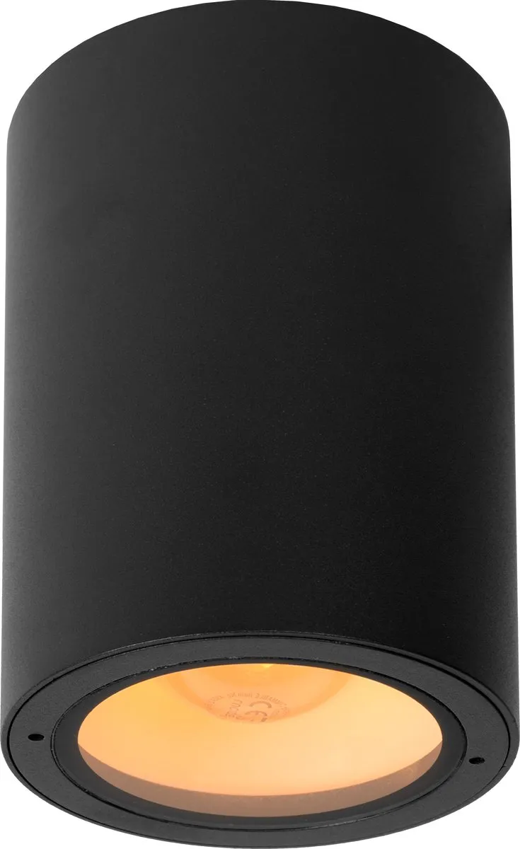 Lucide Volantis Plafondspot Ø10,8cm - E27 - IP54 - Zwart