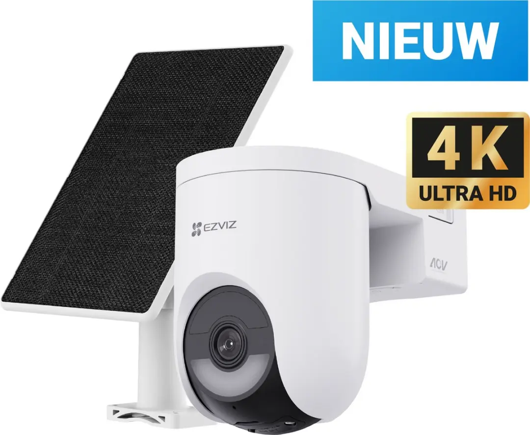 EZVIZ HB8 Lite 4K Kit Solar Camera - PTZ 360° - AI Tracking