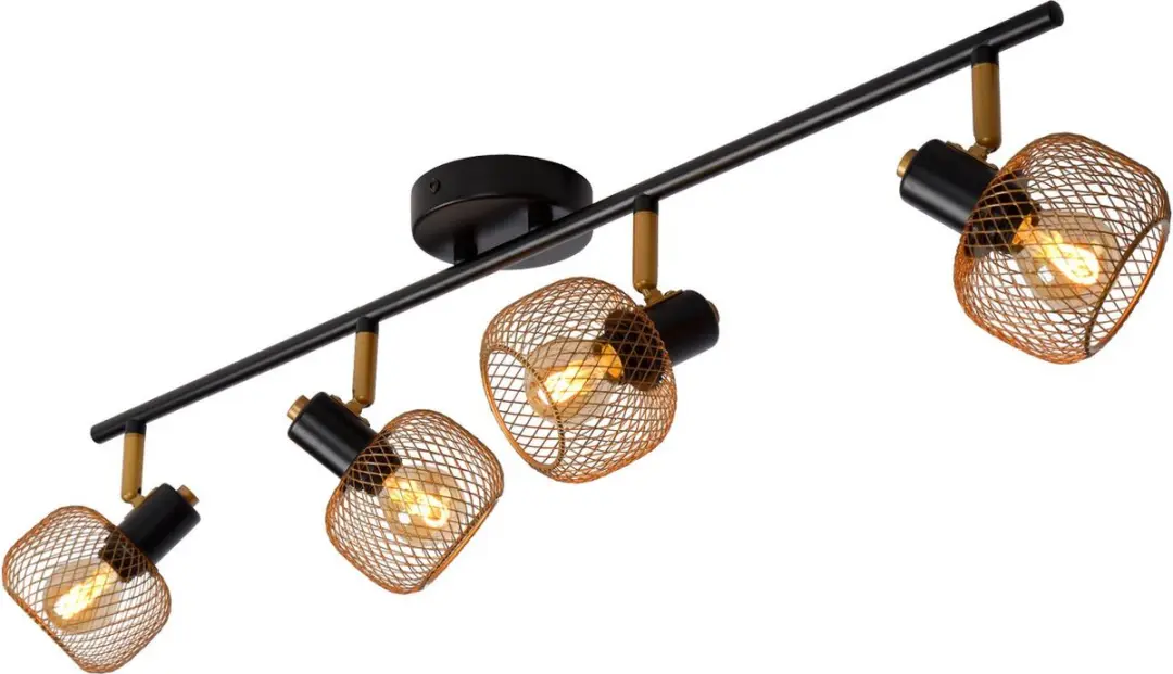 Lucide MAREN Plafondspot 4xE14 - Mat Goud/Messing