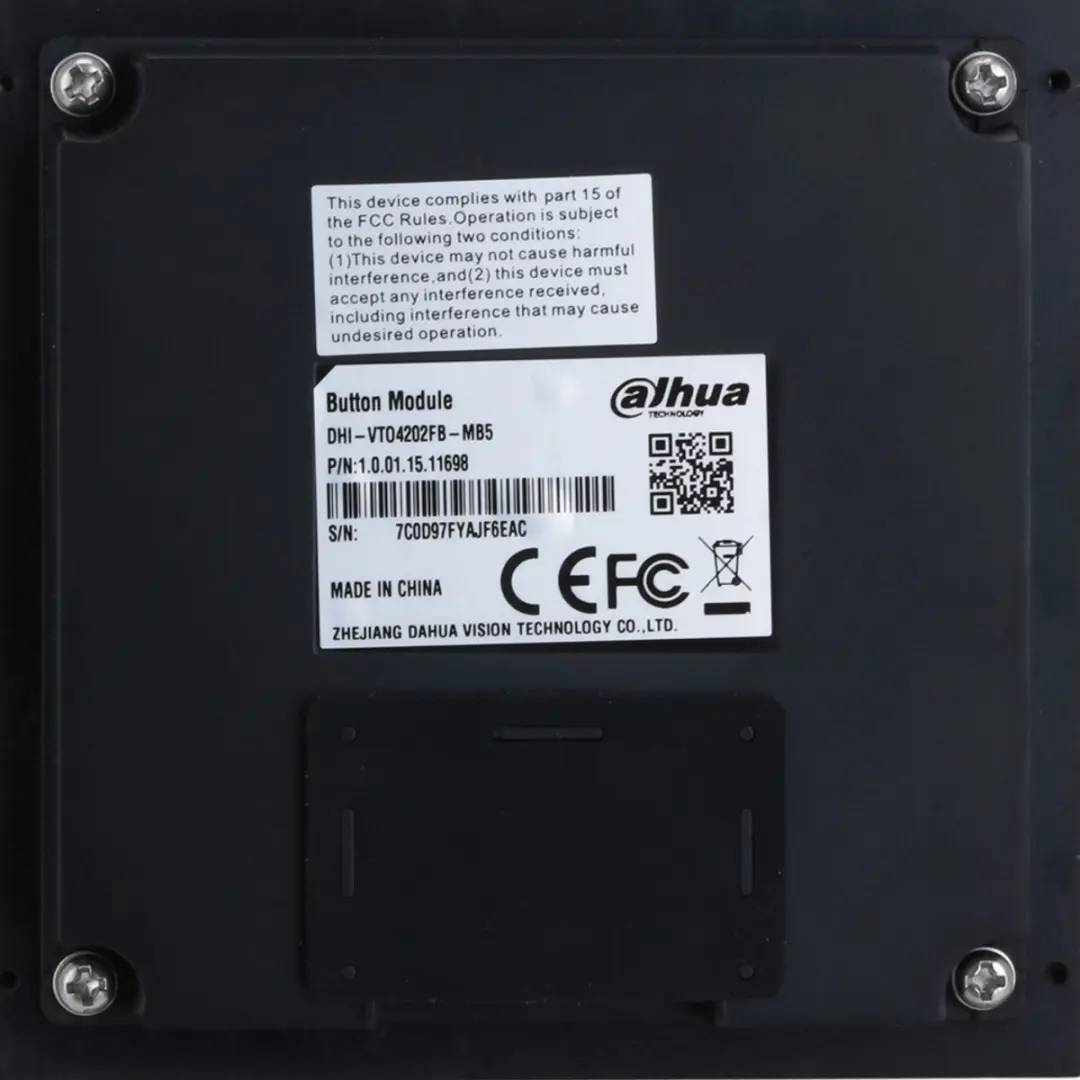 Dahua DHI-VTO4202FB-MB5 5-Button Module