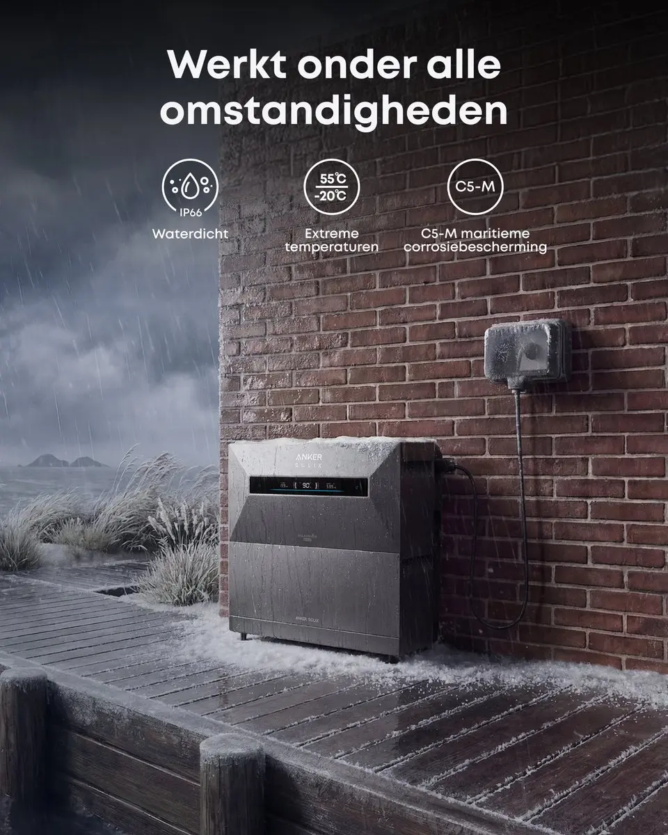 Anker SOLIX Solarbank Max AC 7kWh Thuisaccu - 3600W - 10000 Cycli