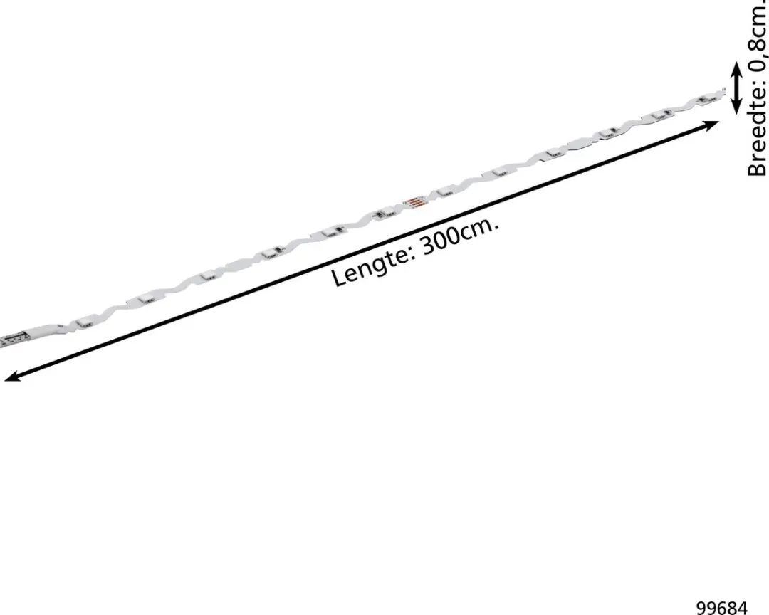 EGLO connect.z Smart LED Strip 300cm - Wit - Zigbee - afbeelding 6 van 6