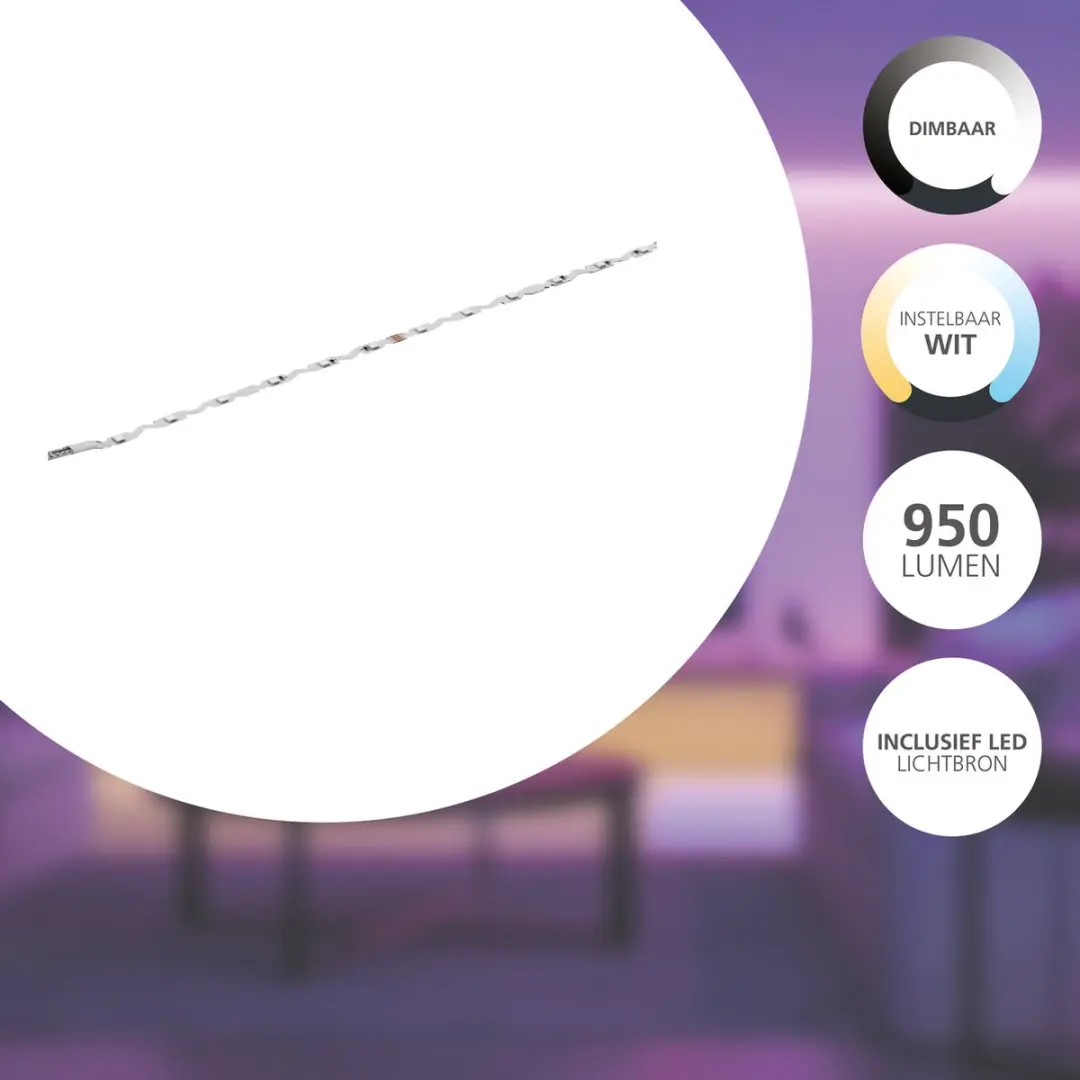 EGLO connect.z Smart LED Strip Verlengstuk 200cm - Wit