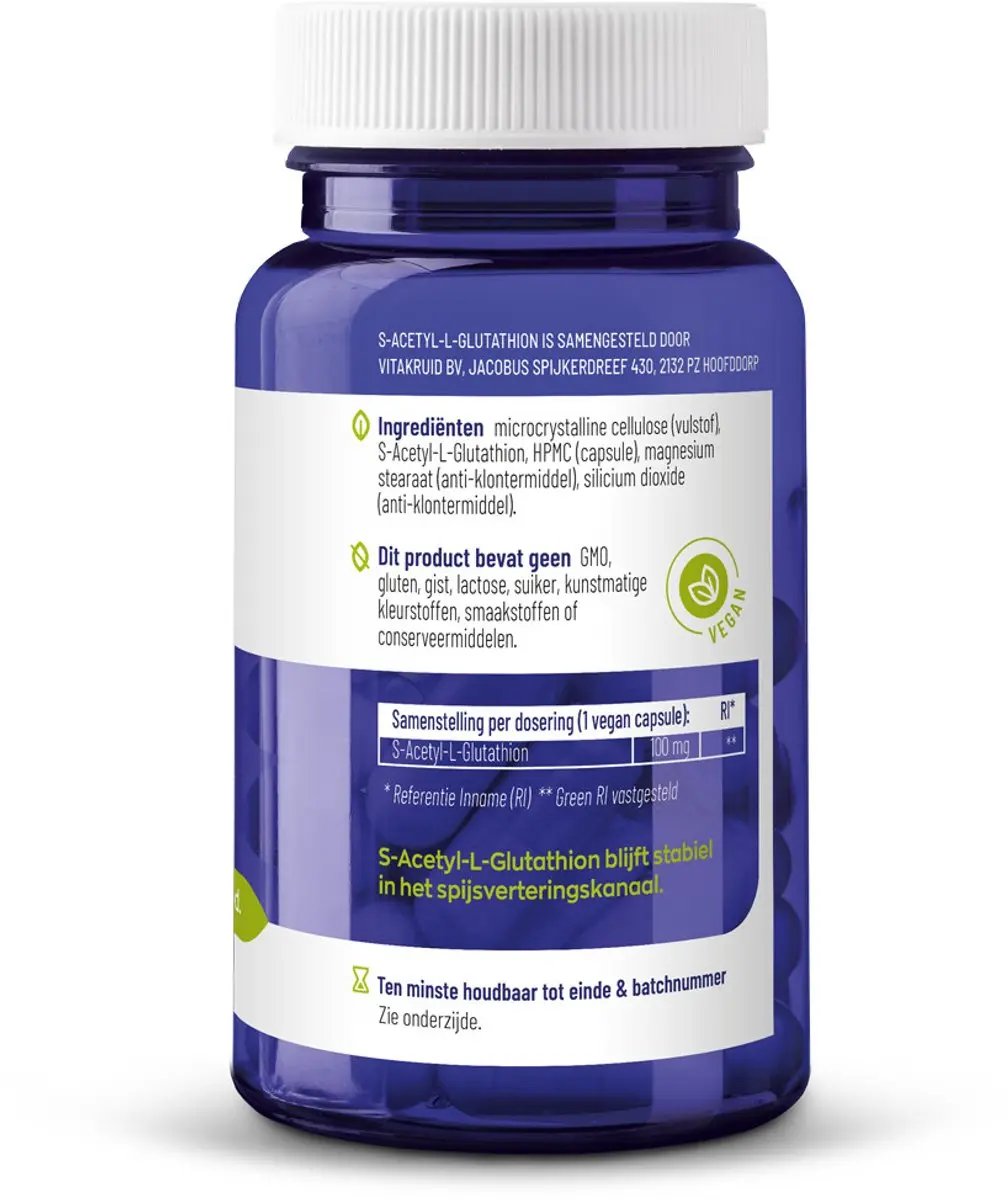 Vitakruid S-Acetyl-L-Glutathion 60 Vegancapsules