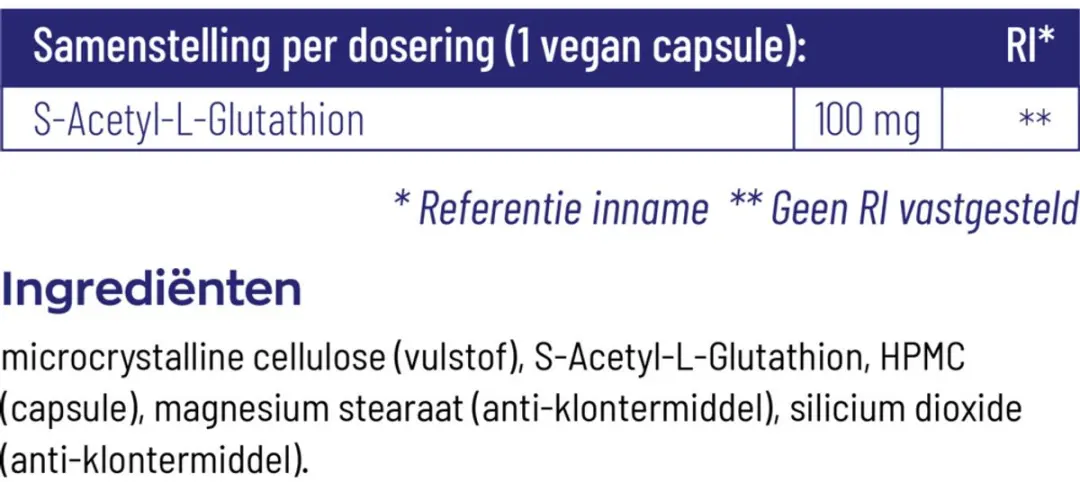 Vitakruid S-Acetyl-L-Glutathion 60 Vegancapsules