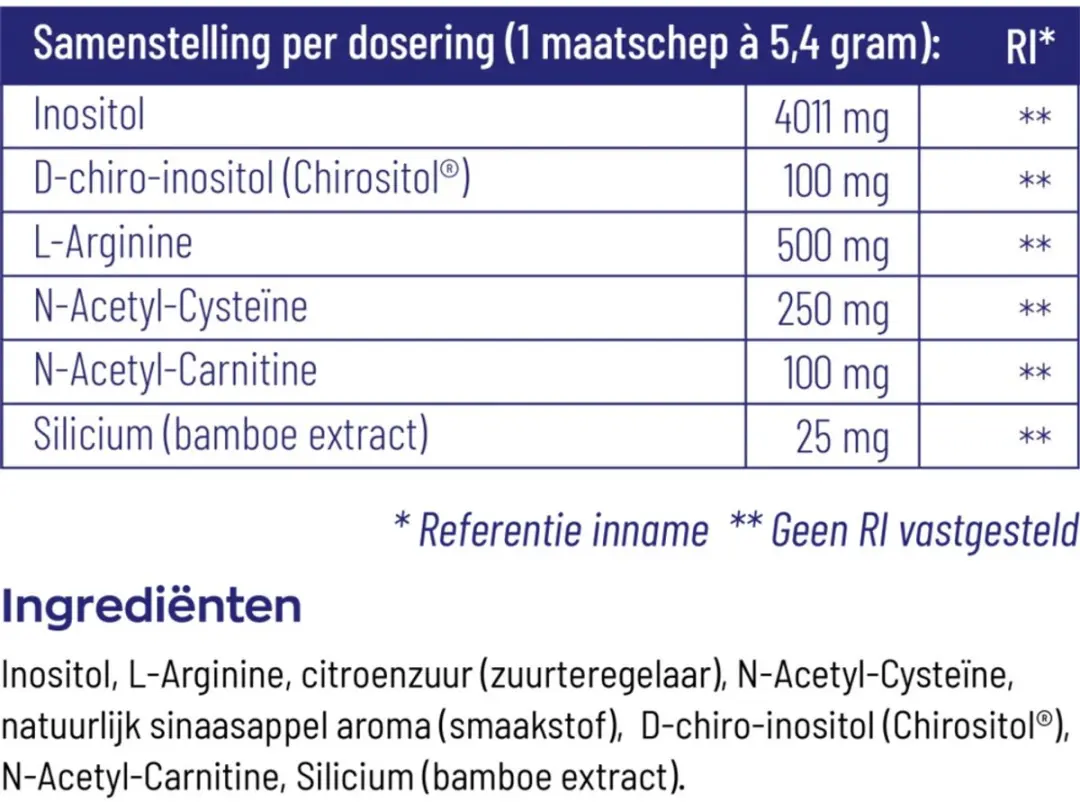 Vitakruid Myo-Inositol Complex - 2x162g Voordeelverpakking