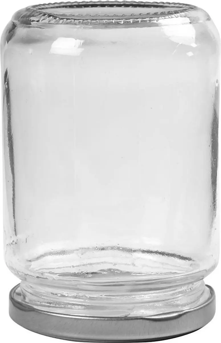 Creativ Company Glazen Pot 55911 - 6 Stuks - Ø7,5cm x 11cm