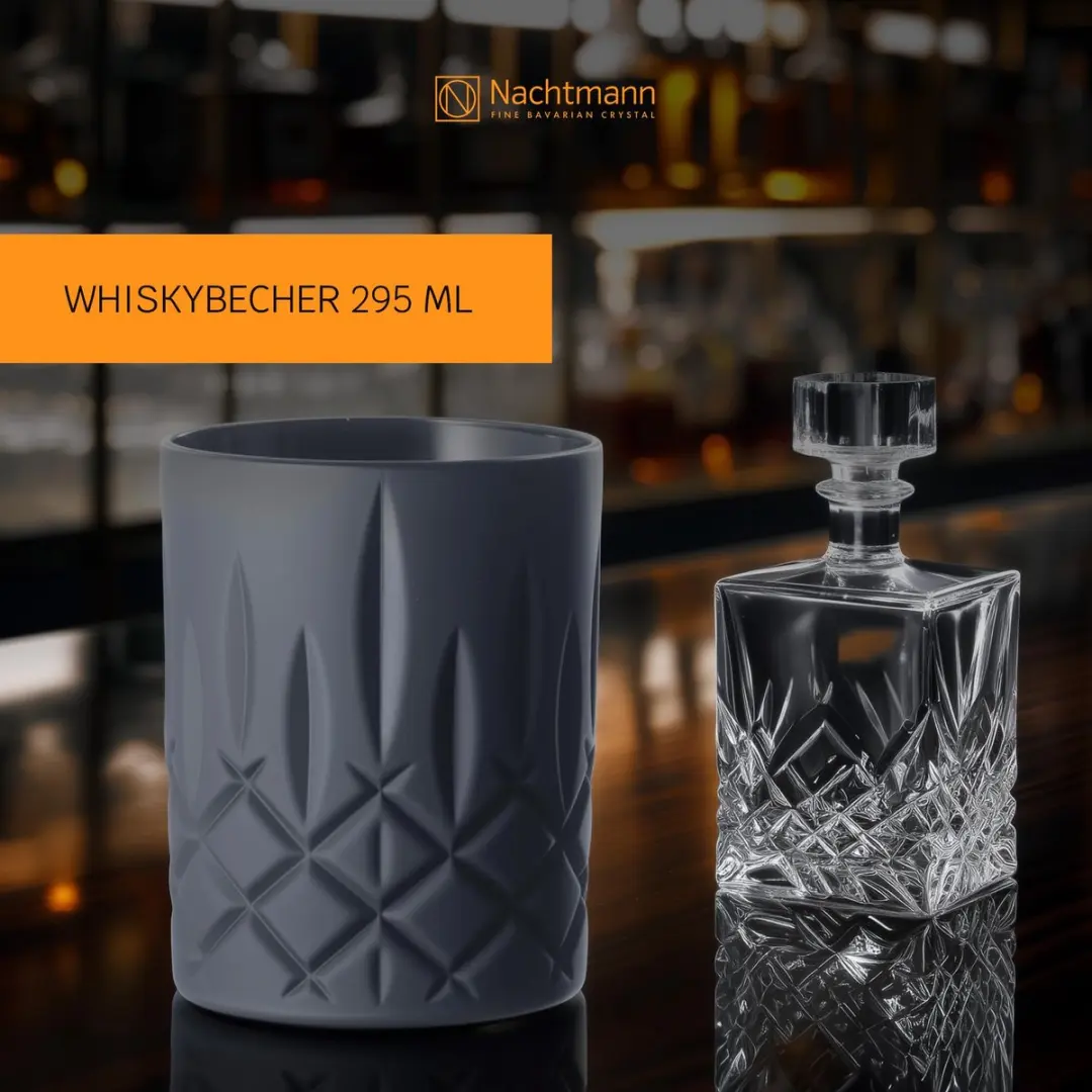 Nachtmann Noblesse Black Edition Whiskyglazen 2 Stuks - Zwart