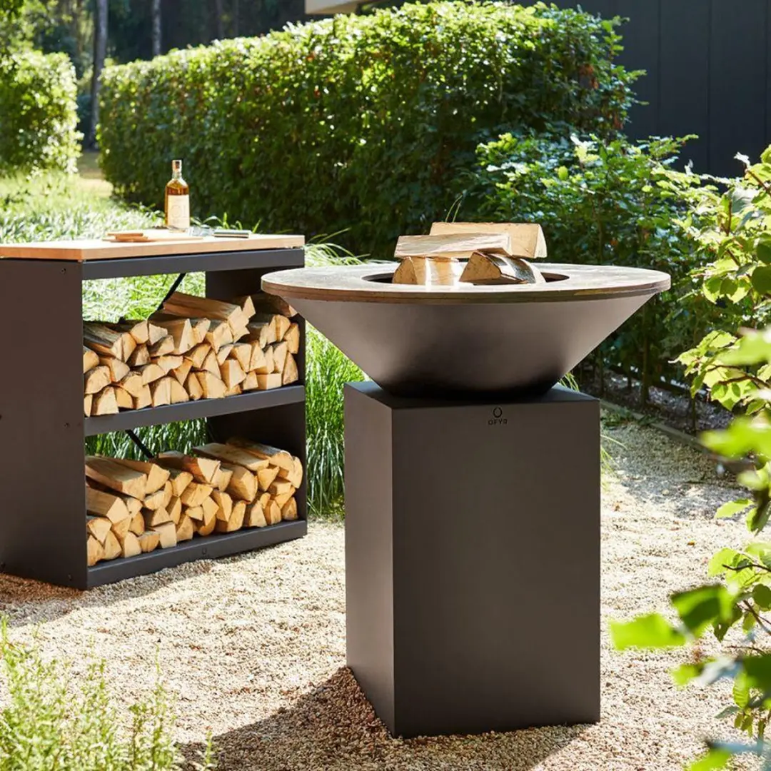 Ofyr Classic Black 100-100 BBQ - 1 Brander - 50 Hamburgers