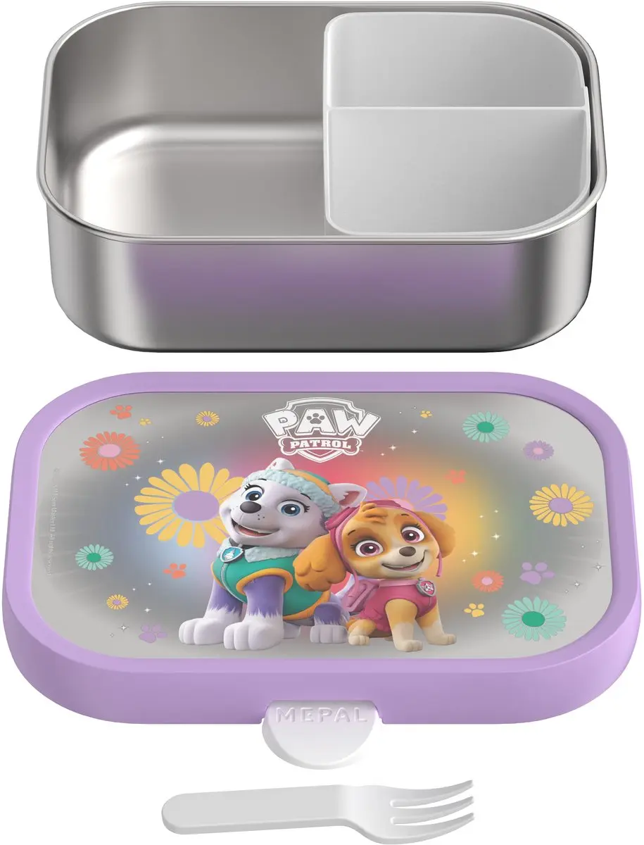 Mepal Campus RVS Lunchbox 750ml - 3 Vakken - Paw Patrol