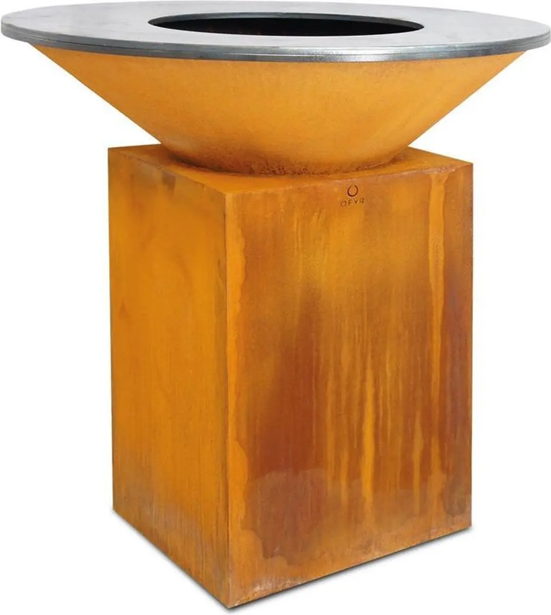Ofyr Classic 100 Corten BBQ - 100cm - 50 Burgers - Roestbruin