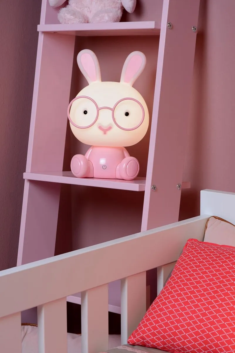 Lucide DODO RABBIT Tafellamp - LED 3 StepDim 1x3W 4000K Roze
