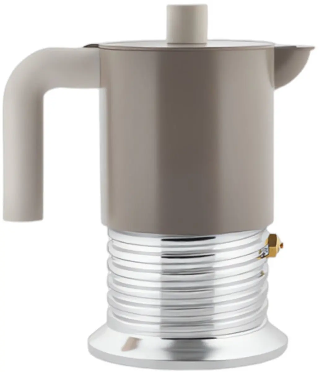 Alessi Vite PM01/3 WG Moka Pot 3 Kopjes - Grijs