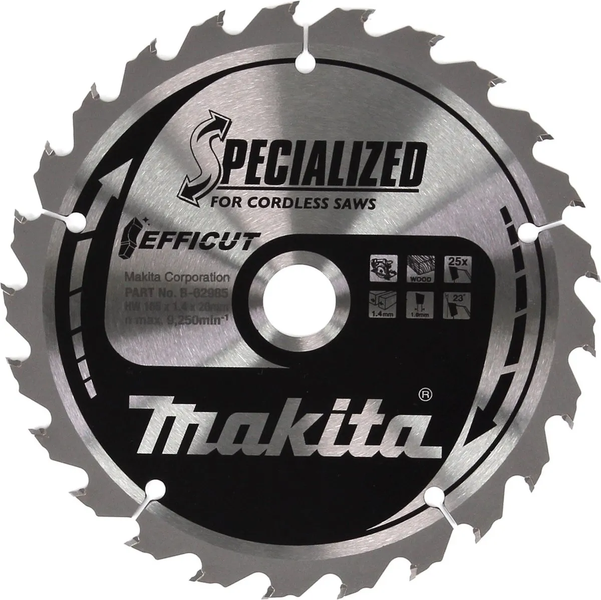 Makita DHS660Z Accu Cirkelzaag 18V - Body zonder accu/lader