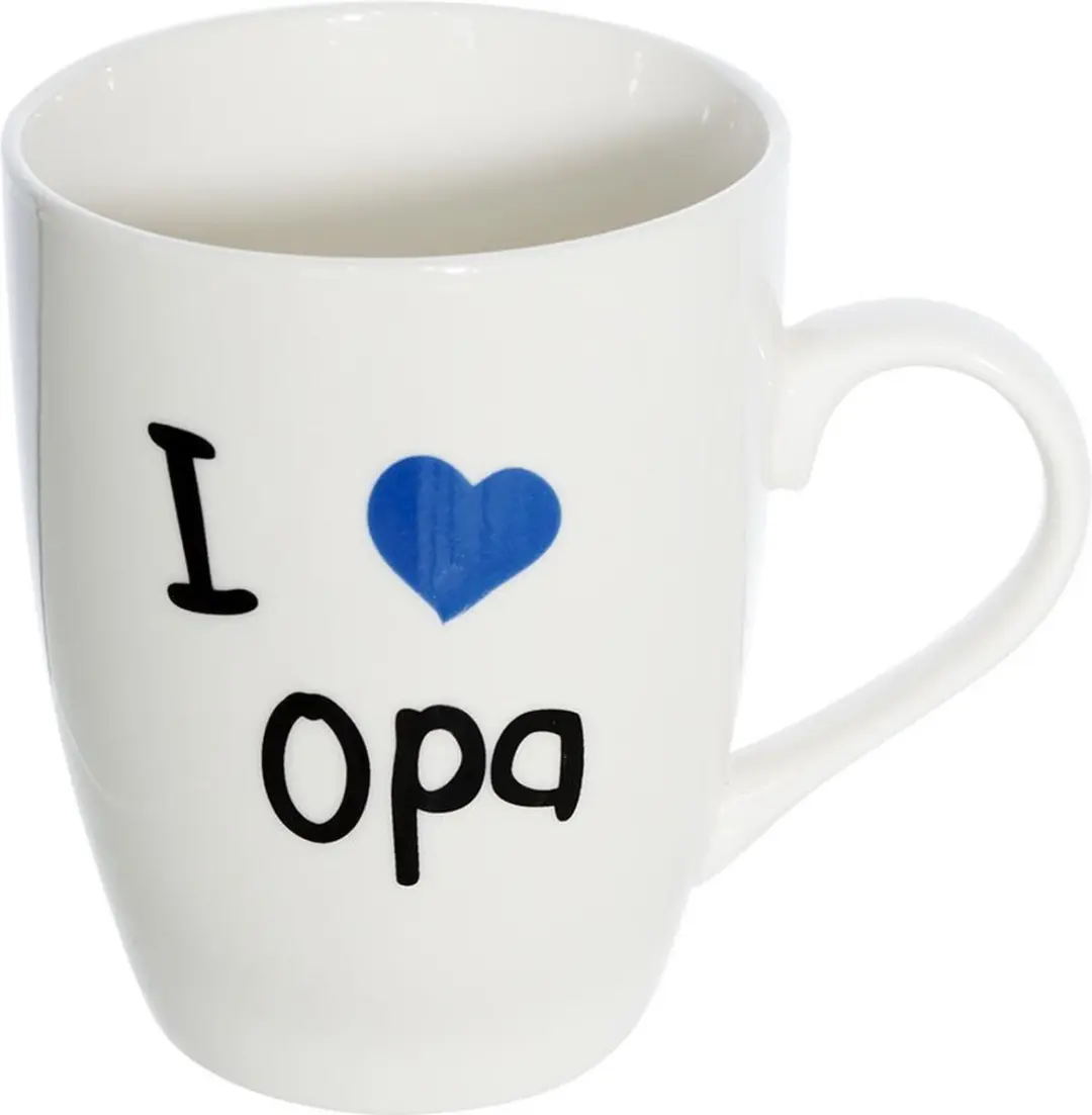 Cosy&Trendy Mok I love Opa 36 cl - 360ml - Wit
