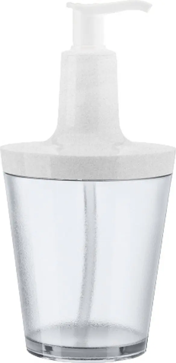 Koziol Flow Zeepdispenser 250ml - Transparant/Rose