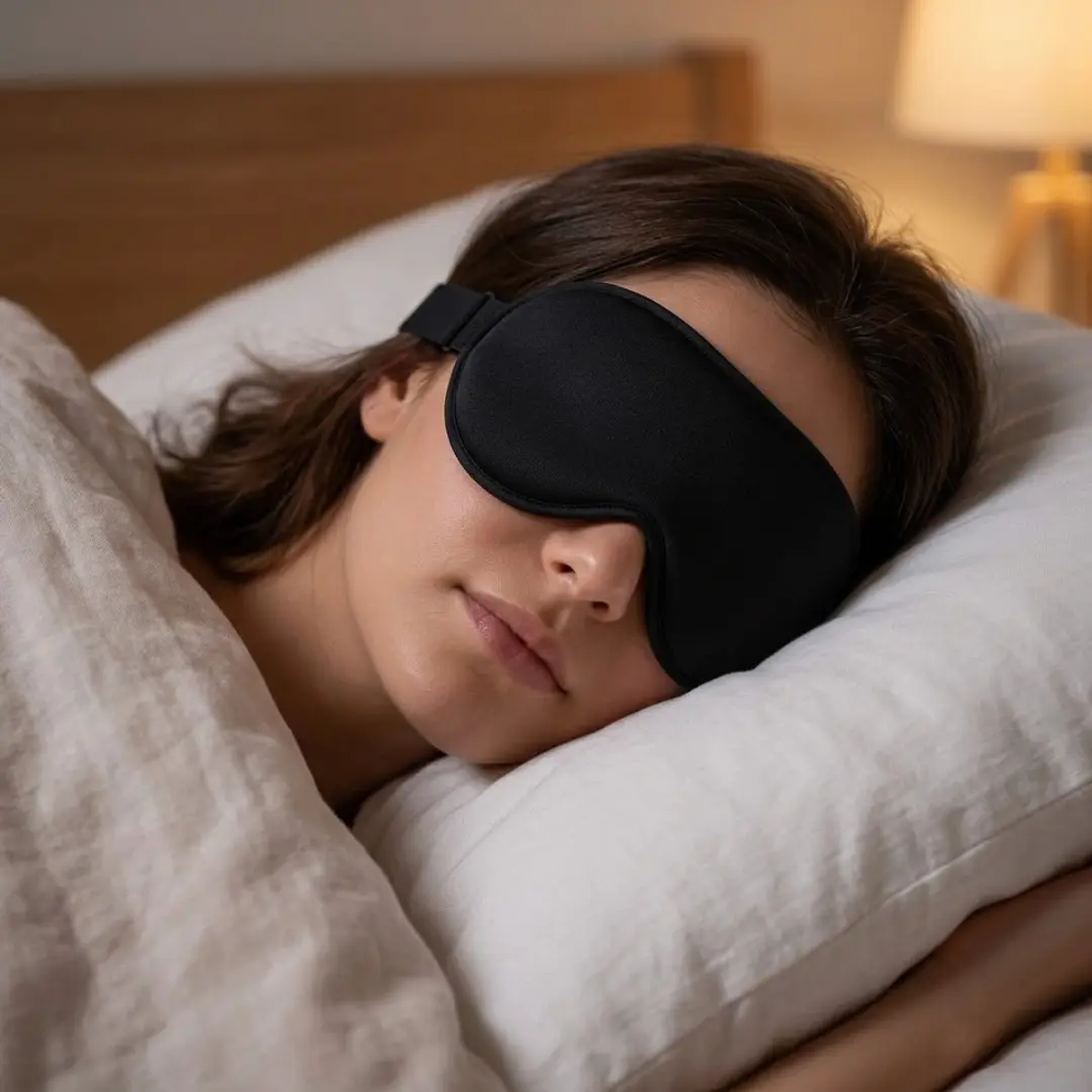 NUVEX 3D Slaapmasker Zwart - 3-delig