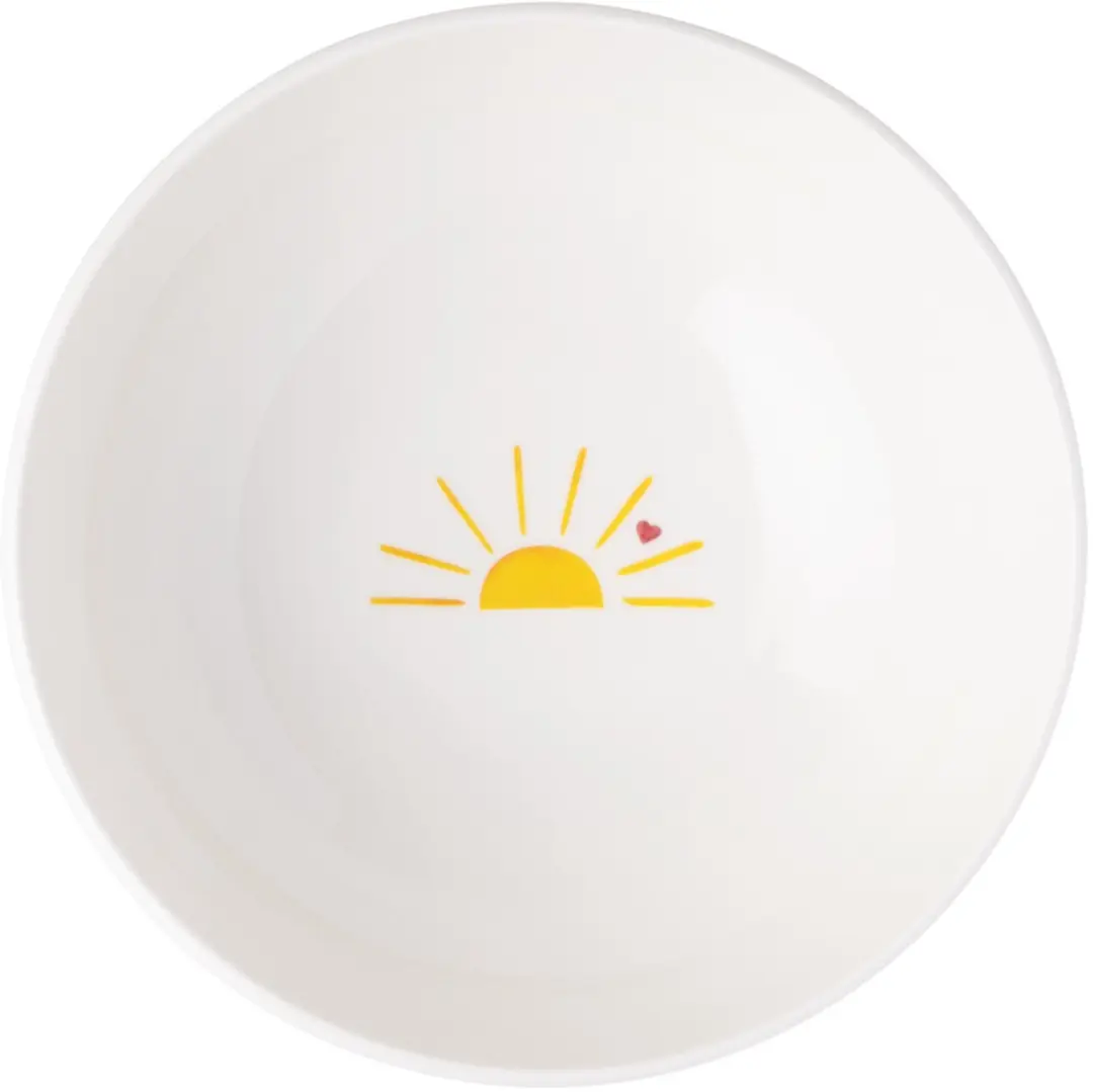 Villeroy & Boch Müslischaal Hello Sunshine With Love - 16,9 cm - Wit-Geel
