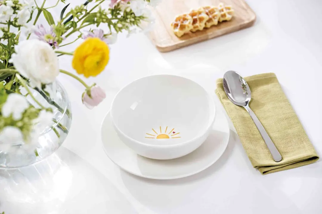 Villeroy & Boch Müslischaal Hello Sunshine With Love - 16,9 cm - Wit-Geel