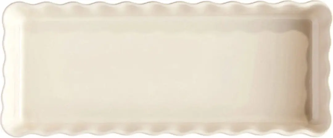 Emile Henry Taartvorm Argile 36x15cm - 1.3L - Wit