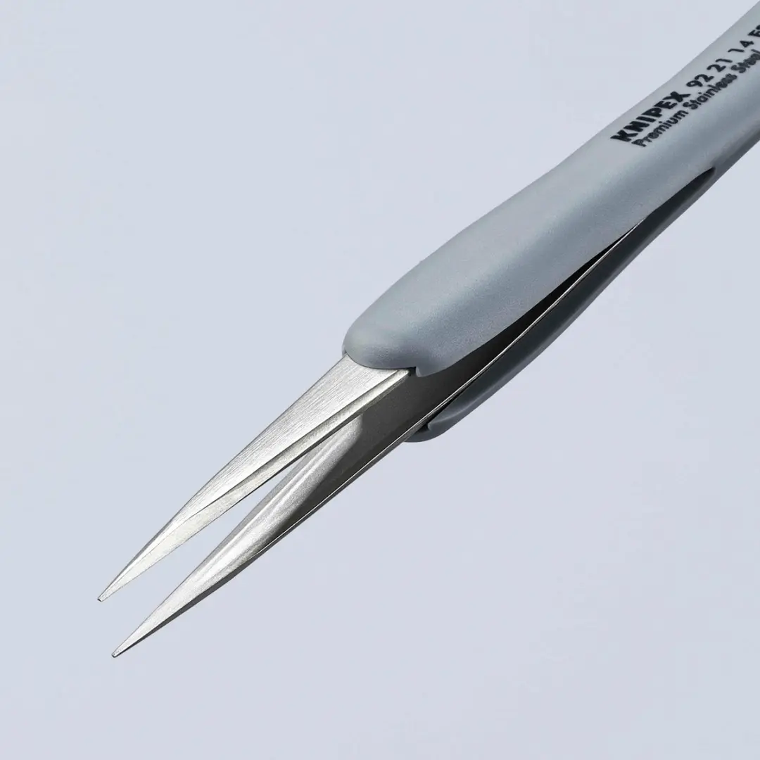 Knipex 92 21 14 ESD Precisiepincet 130mm - Kleurloos