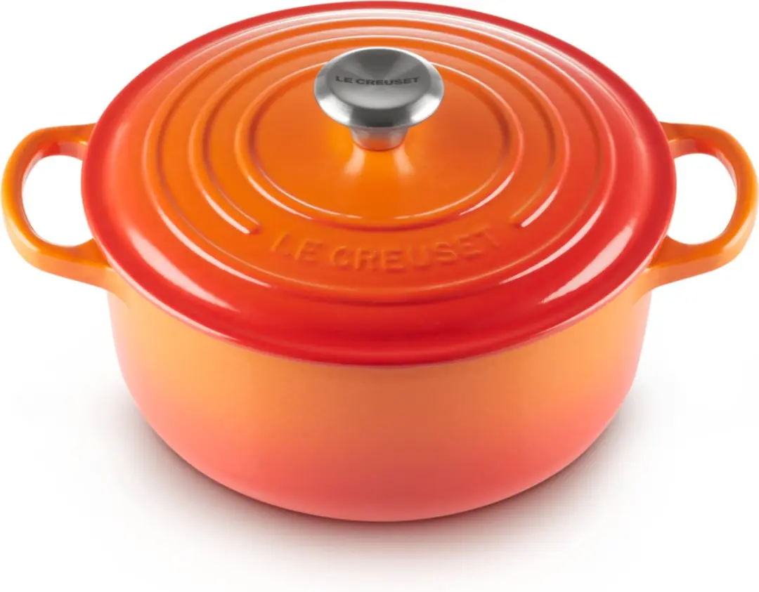 Le Creuset Braadpan Signature Oranjerood Ø22cm - 3,3L - afbeelding 6 van 6