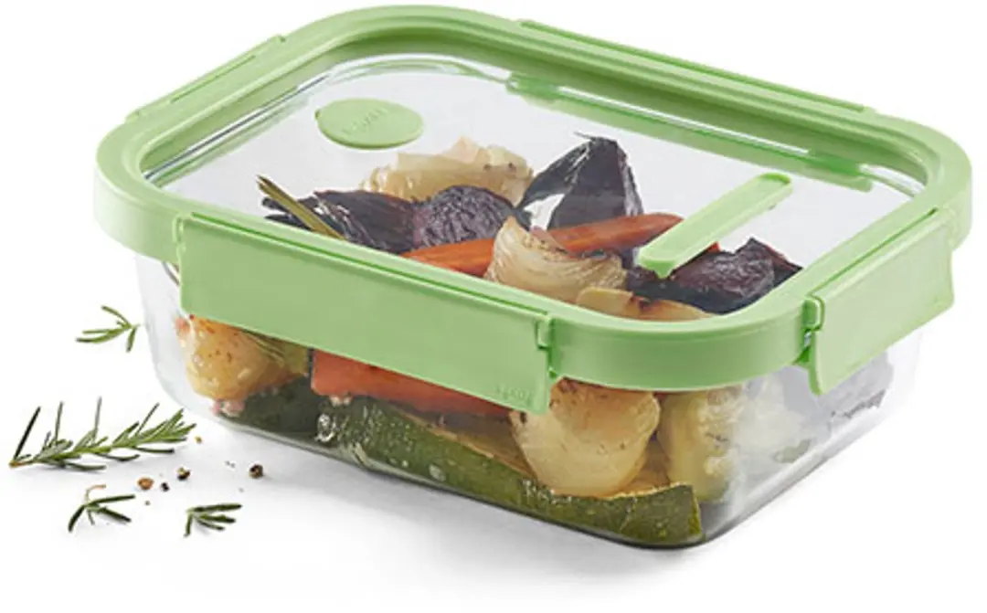 Lékué Vershouddoos Glas 1520ml - 2-delig - Green