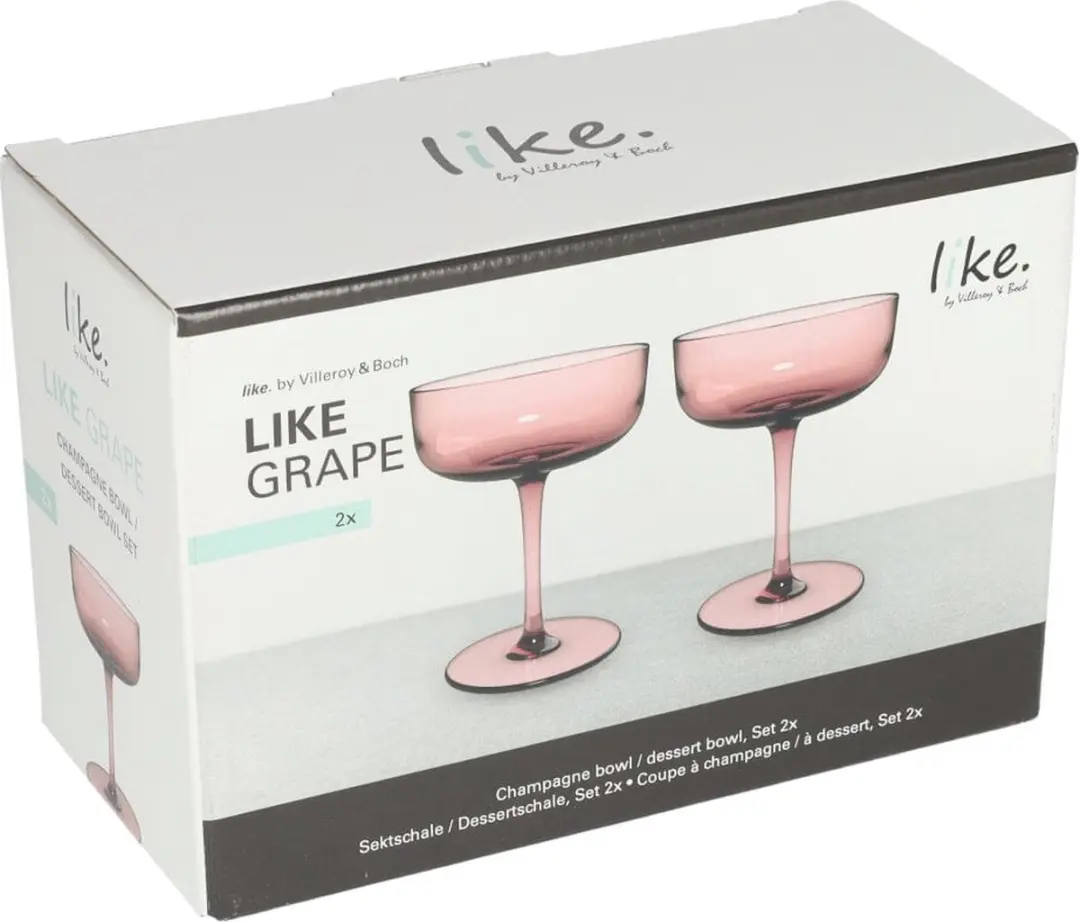 Villeroy & Boch Like Grape Champagneglas - Paars - 2 Stuks