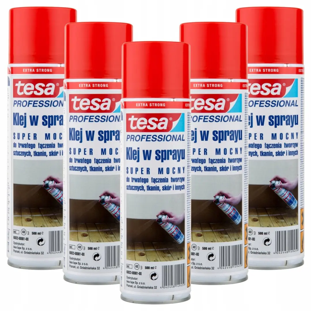 Tesa Kleefspray voor Bekleding 500ml - 5 Stuks
