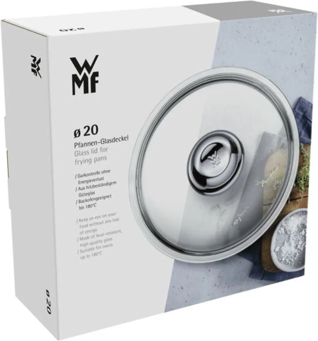 WMF Glazen Pannendeksel Ø20cm - Zilver - afbeelding 3 van 5