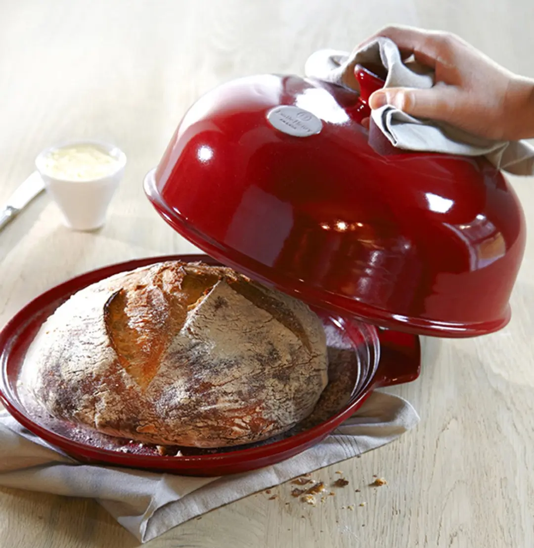 Emile Henry Broodbakbol Le Pain Grand Cru - Ø28cm - Rood