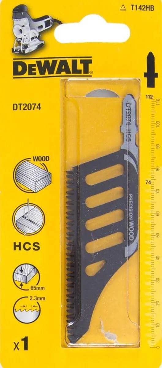 DeWalt DT2074 HCS Decoupeerzaagblad - 2,3mm Tandafstand
