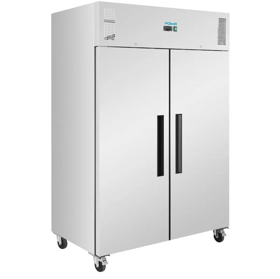 Polar G Serie PG594 Dubbeldeurs Koelkast 1152L - 6 Plateaus - RVS