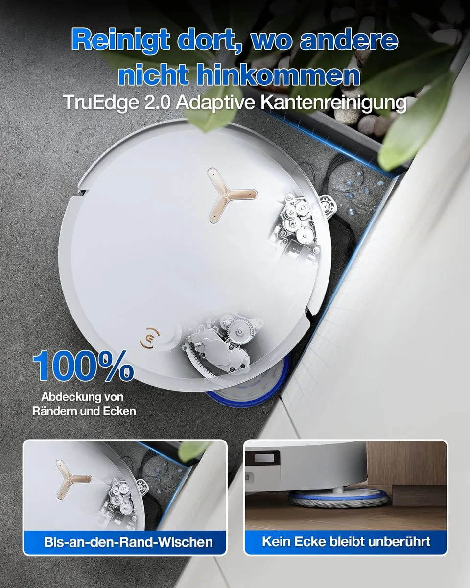 Ecovacs Deebot T50 Max Pro Omni Robotstofzuiger - 18.500 Pa - Wit