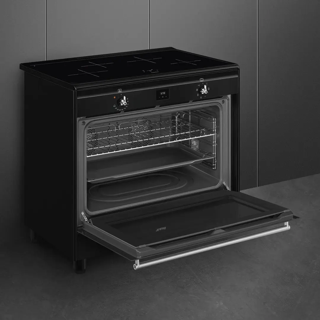 Smeg CX91IMBL Inductiefornuis 90cm - Zwart - afbeelding 6 van 6