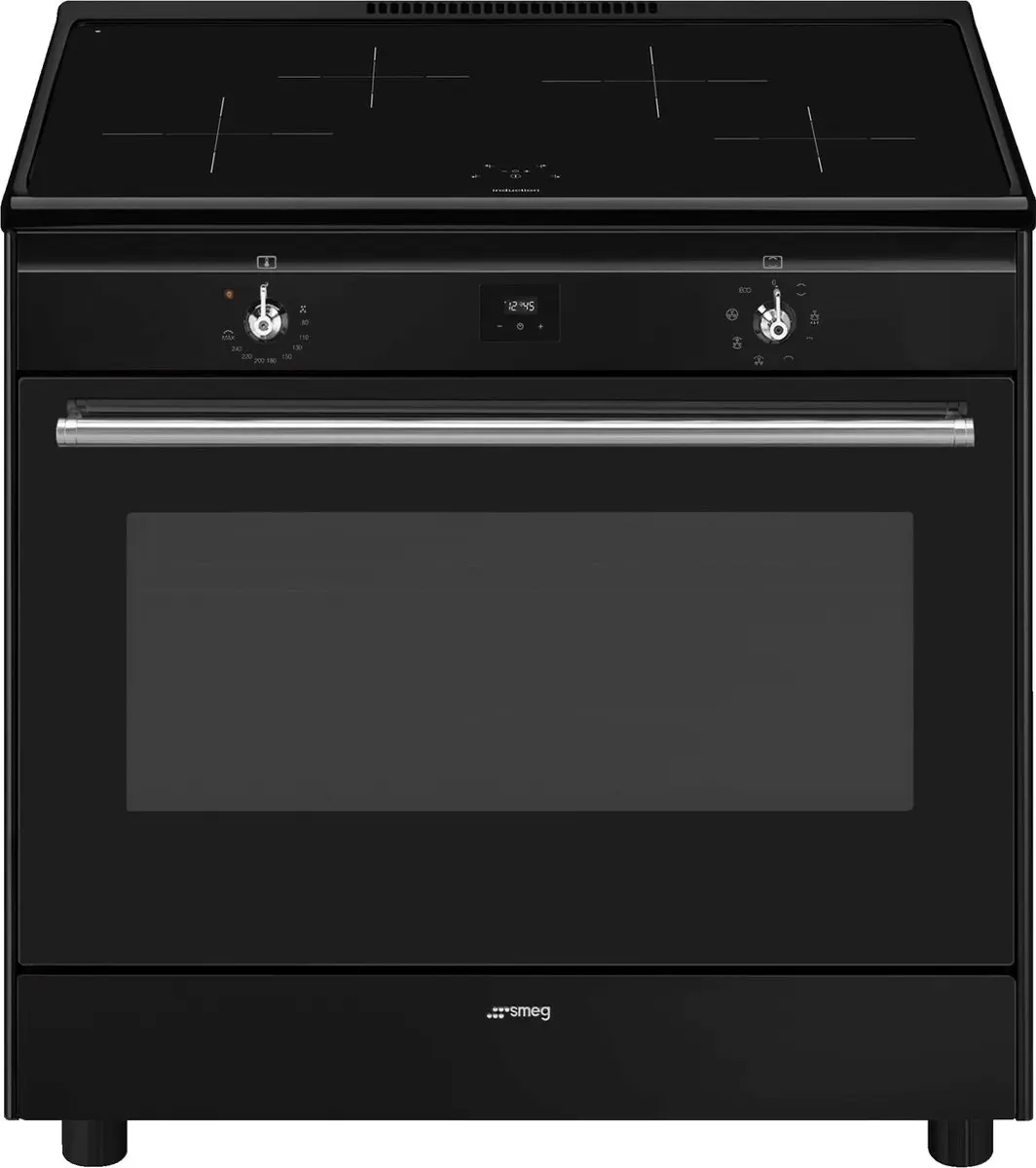 Smeg CX91IMBL Inductiefornuis 90cm
