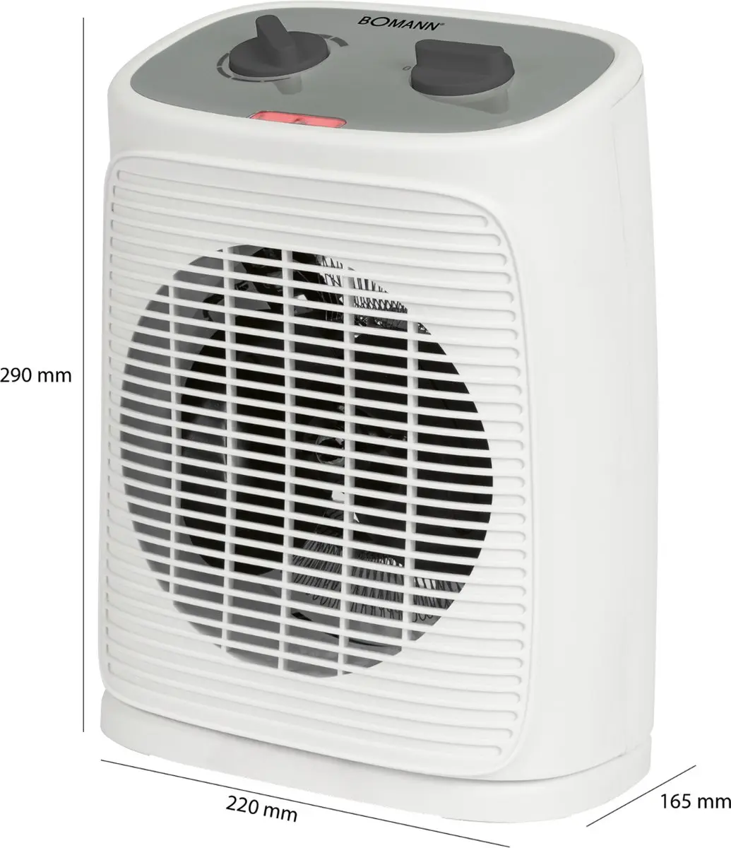 Bomann HL 6041 CB Ventilatorkachel 2000W - Wit/Grijs