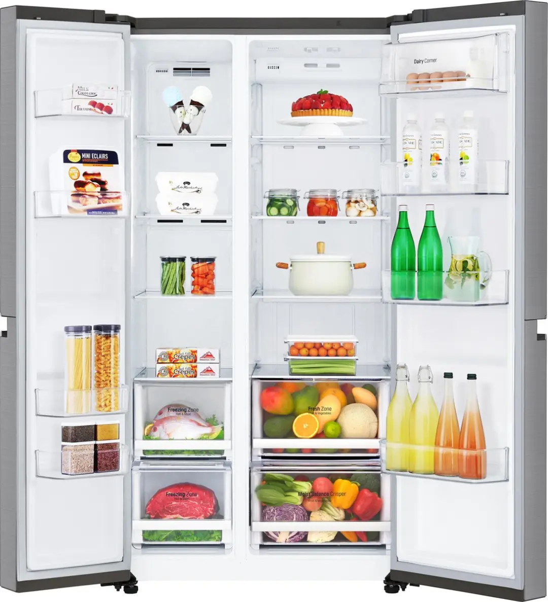 LG GSB760PZXV Amerikaanse Koelkast 642L - Zilver