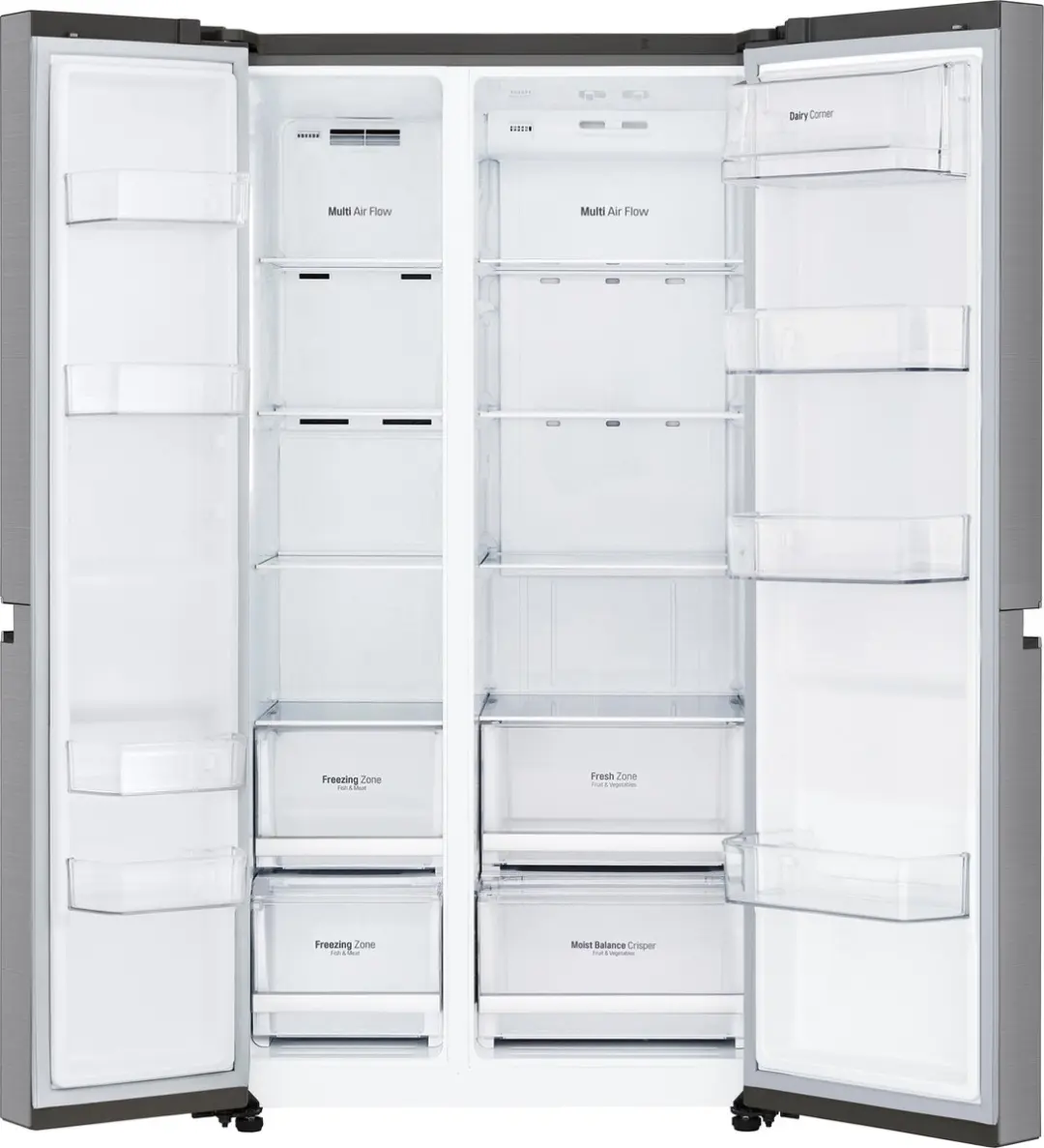 LG GSB760PZXV Amerikaanse Koelkast 642L - Zilver