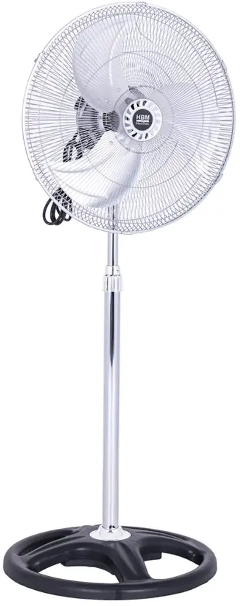 HBM H135928 Staande Ventilator 100W - 3 standen - Zilver