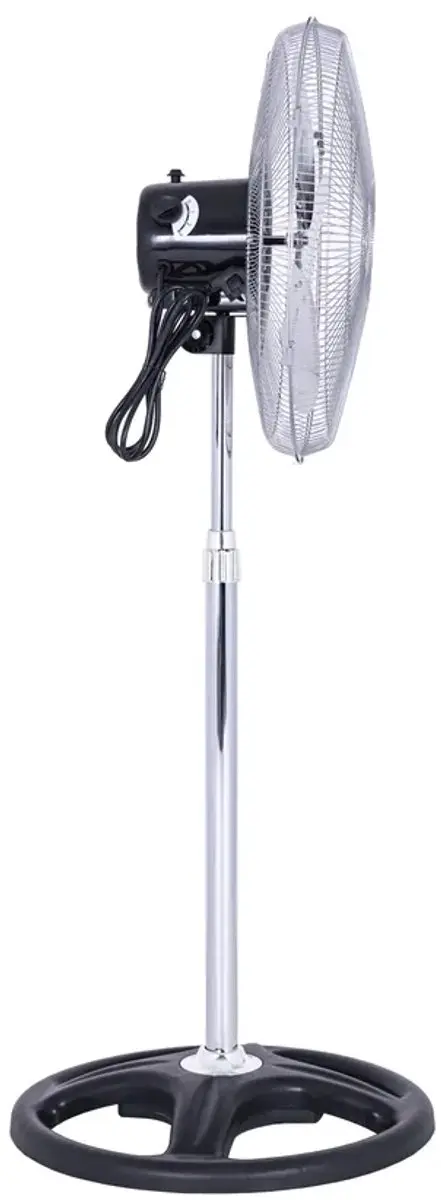 HBM H135928 Staande Ventilator 100W - 3 standen - Zilver
