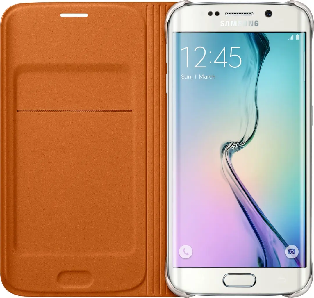 Samsung Flip Wallet Galaxy S6 Edge - Oranje EF-WG925BOEGWW