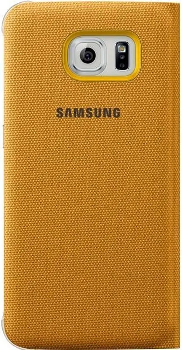 Samsung Galaxy S6 Flip Wallet Hoes - Geel EF-WG920BYEGWW