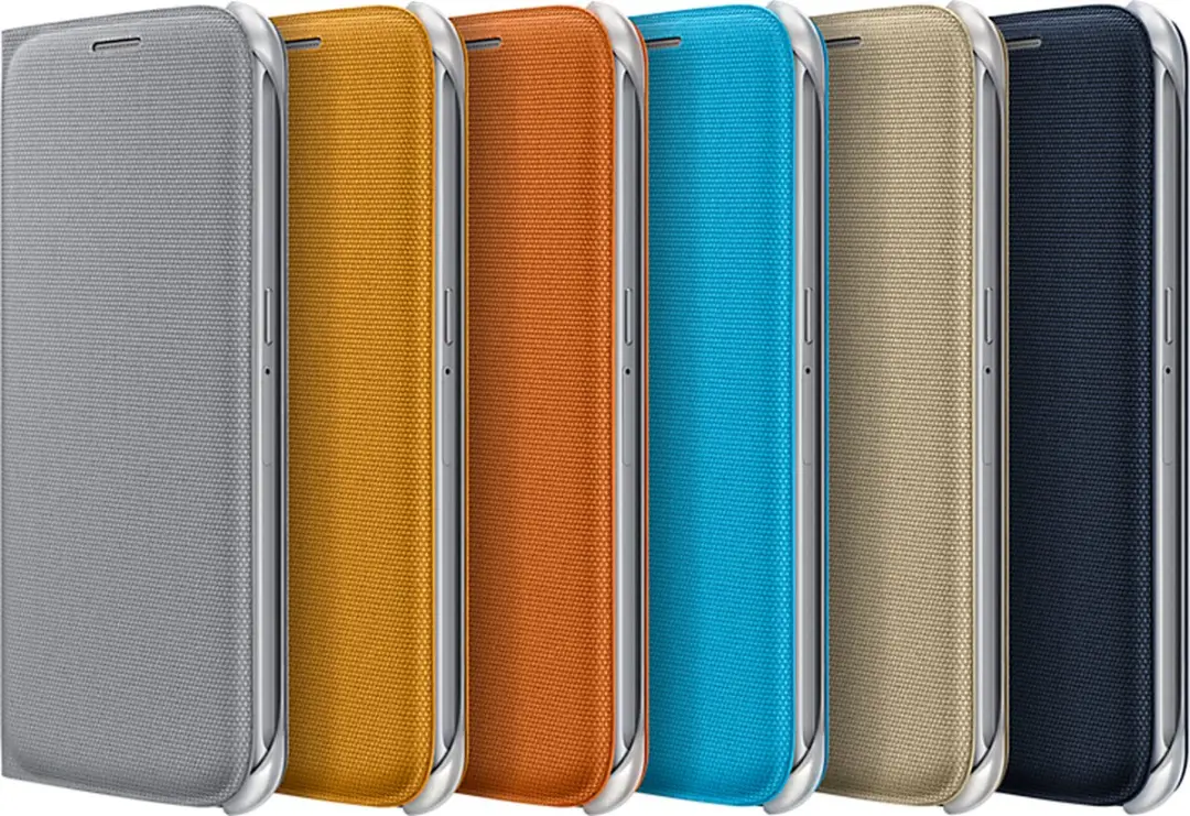 Samsung Galaxy S6 Flip Wallet Hoes - Geel EF-WG920BYEGWW