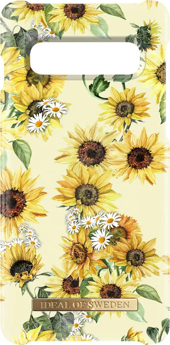 iDeal of Sweden Samsung Galaxy S10 Hoesje Sunflower Lemonade - Geel