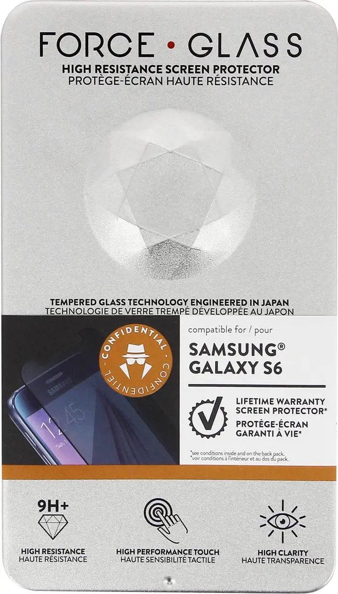 Bigben Force Glass Private FGGS6PRIVACY Glasbeschermer - Samsung Galaxy S6